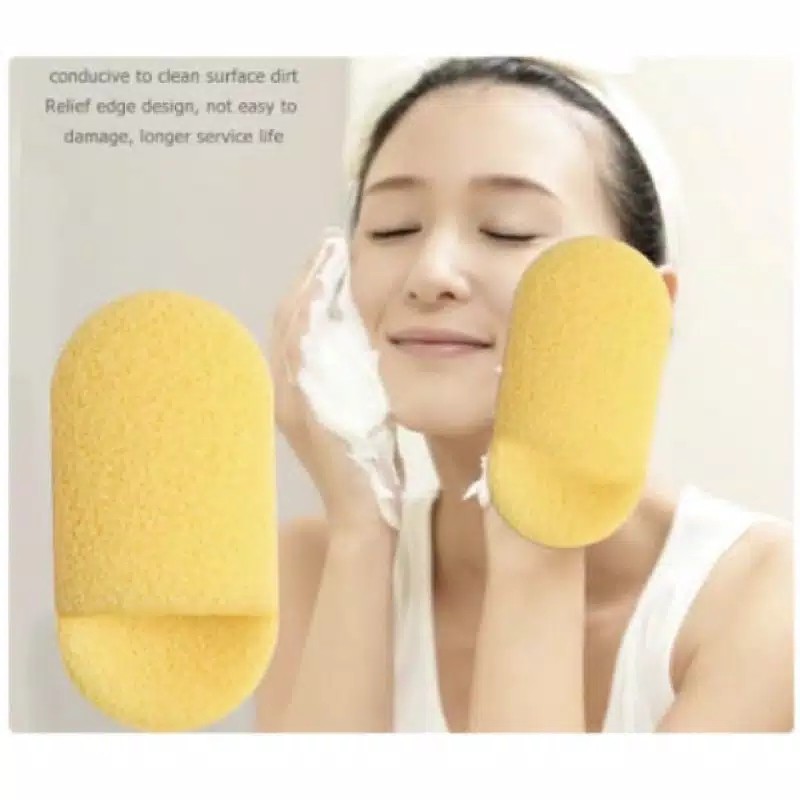 Sponge Face Wash Puff / Sponge Halus Untuk Mencuci Wajah
