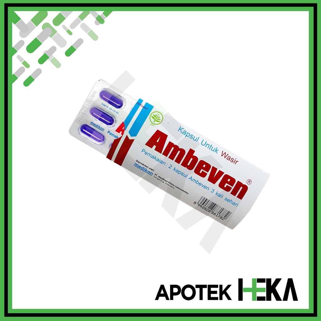 Ambeven Kapsul Obat untuk Wasir Ambeien Strip isi 10 (SEMARANG)