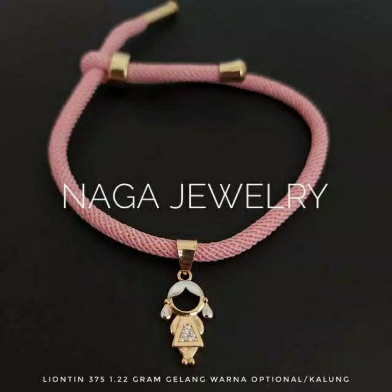 GELANG TALI ICE & NONI AKSESORIS EMAS KADAR 375