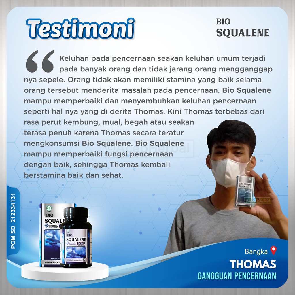 Obat Asam Lambung, Obat Maag Kronis, Magh, Asam Lambung Naik, Gerd, Nyeri Ulu Hati, Mual, Muntah, Obat Lambung Tradisional - Bio Squalene Asli, Minyak Hati Ikan Hiu Original Alami