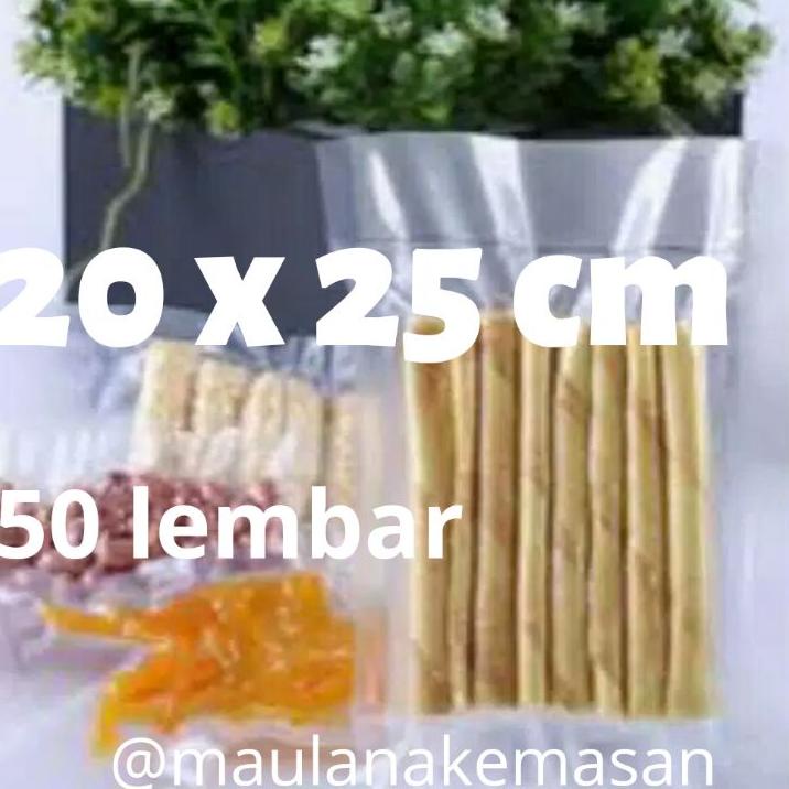 

✵ Plastik vakum vacuum bag 20x25 cm 50 lembar berkualitas tebal 80 mikron ۩