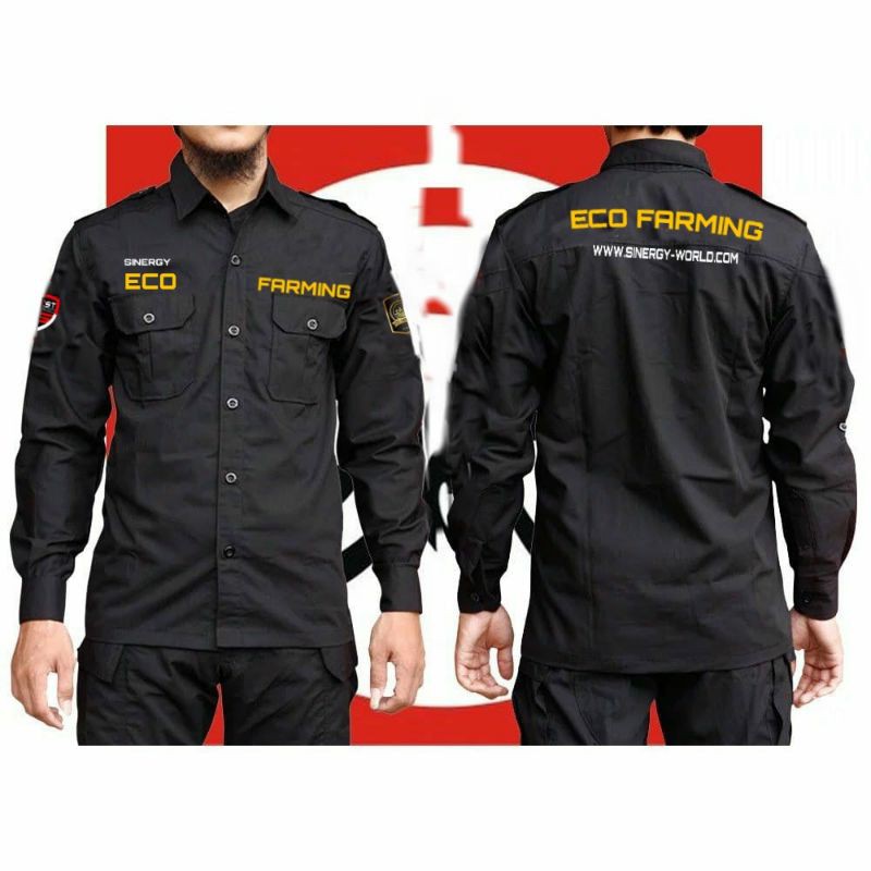 baju lengan panjang eco farming