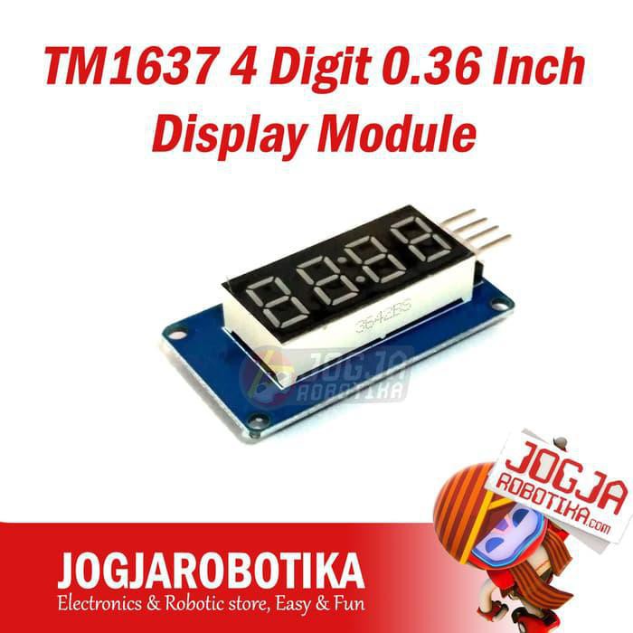 Jual TM1637 4 Digit 0.36 Inch Seven Segment Display Module 7 Segment ...