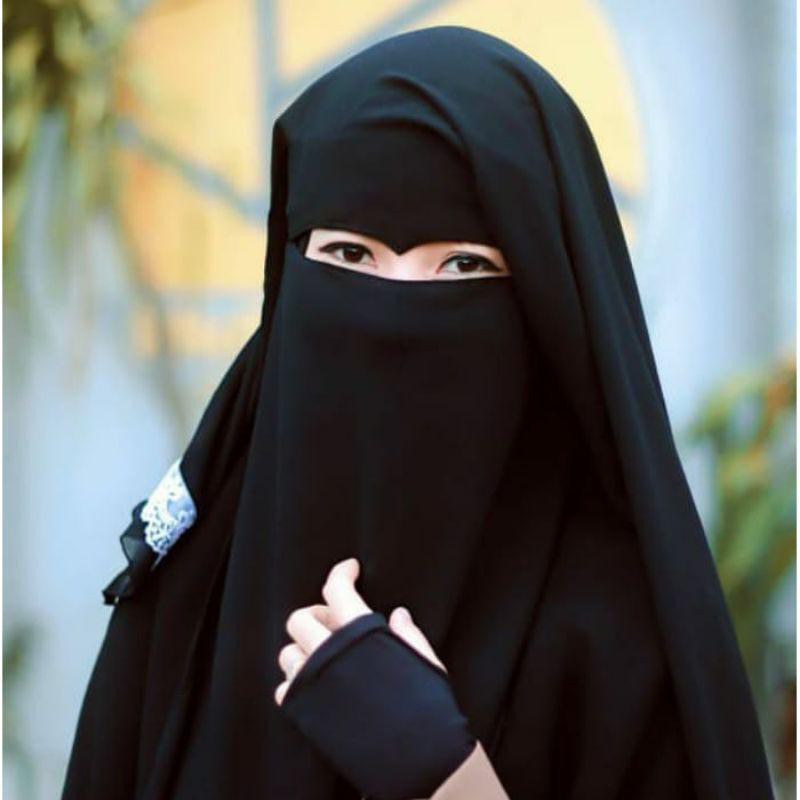 Niqab Cadar Yaman Elang Niqob Yaman Long (belakang 90cm)