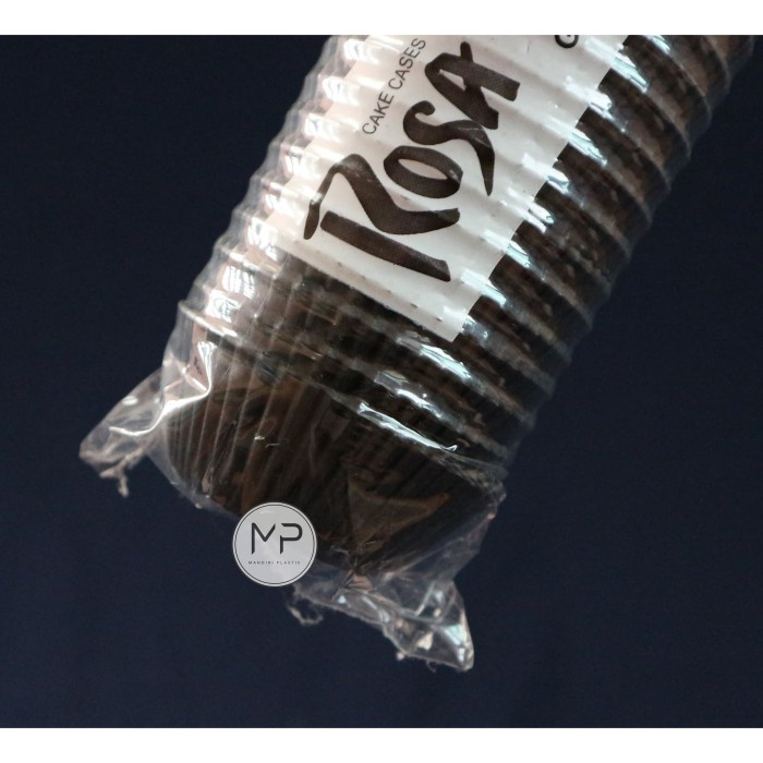 misi- Cup kue kertas coklat 95mm (berlapis minyak) 1000lbr