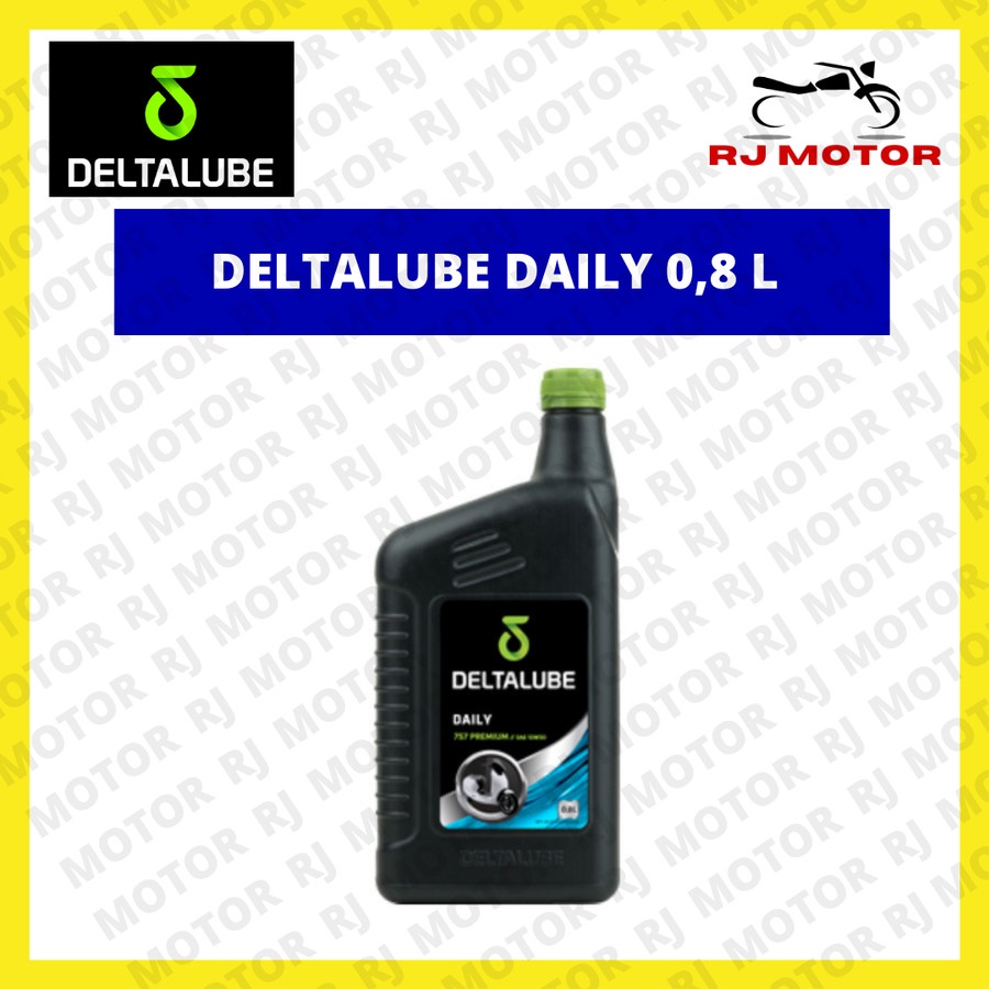 OLI DELTALUBE DAILY 757 PREMIUM 10W 40 0,8 LITER OLI MOTOR ASLI