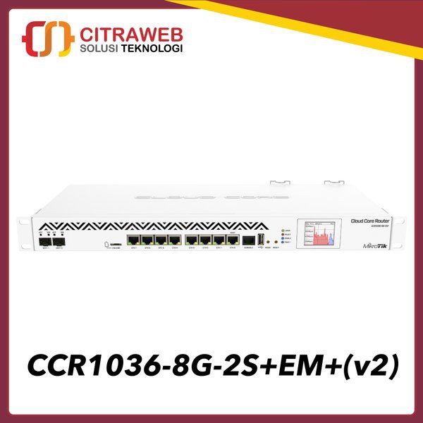 Mikrotik Routerboard CCR1036-8G-2S+EM(v2) | CCR 1036 8G 2S+ EM(v2)
