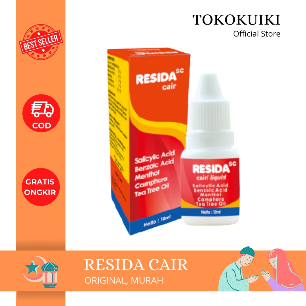 RESIDA Cair obat khusus penyakit kulit kada, kurap, kutu, panu 10ml