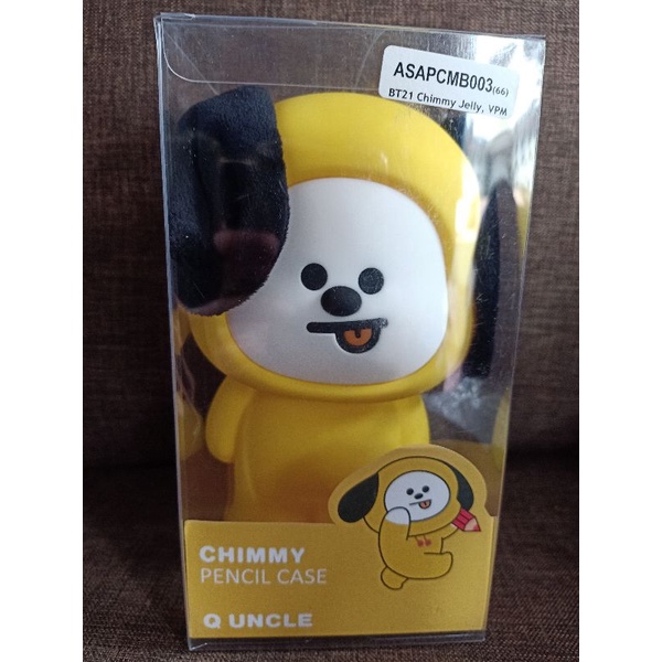 Q Uncle Chimmy, Chimmy Pencil Case, BT21 Chimmy, Boneka Chimmy, kotak pensil chimmy
