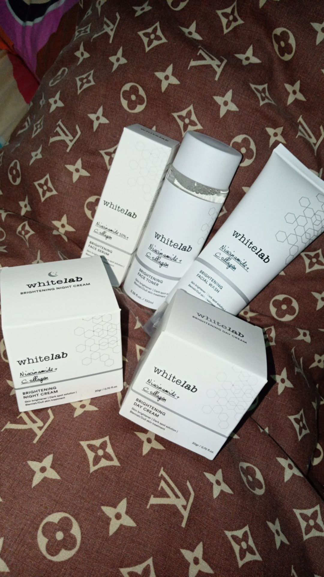 Whitelab Brightening Face Series + Serum Krim Wajah Muka  