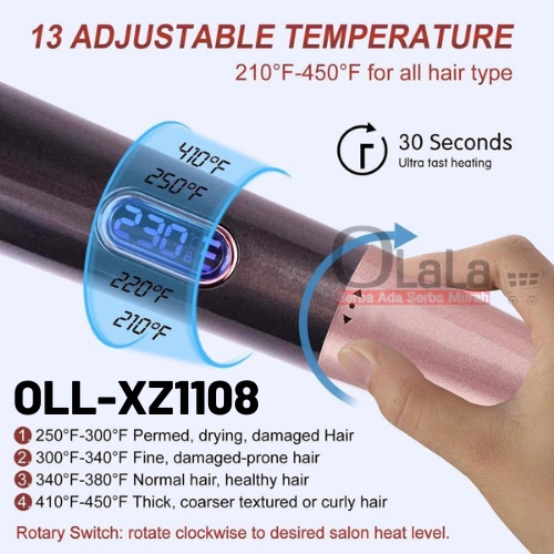 ALAT CATOKAN 2 IN 1 LURUS KERITING RAMBUT PROFESSIONAL HAIR CURL &amp; STRAIGHT OLL-XZ1108