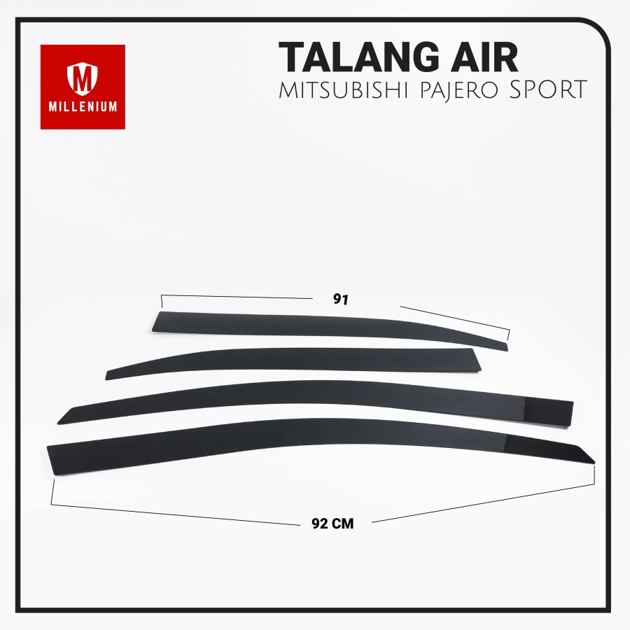 TALANG AIR PINTU MOBIL MITSUBISHI PAJERO SPORT 2008 - 2015 MODEL FLAT