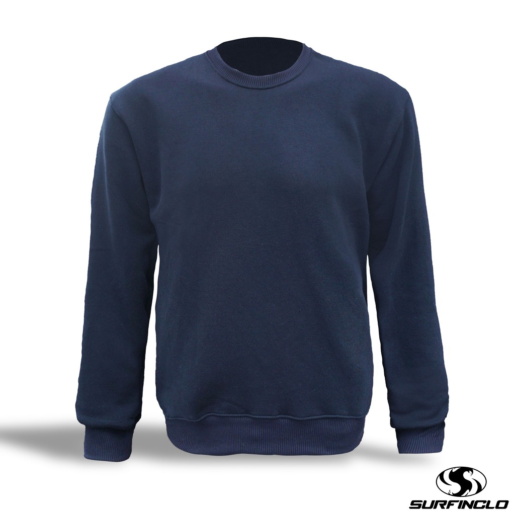 Jual Surfinclo Sweater Crewneck Polos Bahan Katun Fleece Warna Premium