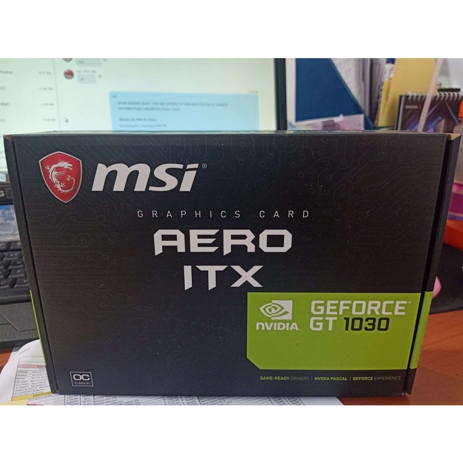 VGA MSI Geforce GT 1030 AERO ITX 2G OC 2GB DDR4 GT1030 Resmi