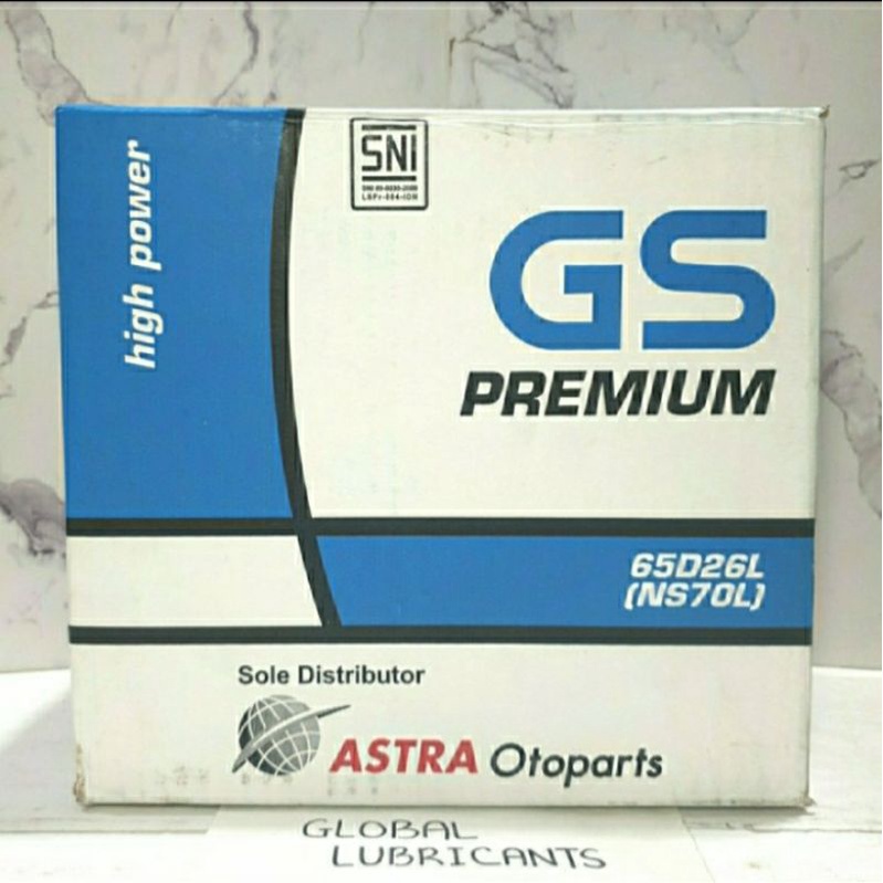 Aki/ Baterai Mobil GS Premium Astra Otoparts NS70 (65D26R)