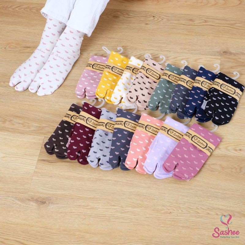 Kaos Kaki Jempol Motif Polkalove Rajut Wanita Dewasa By Sashee