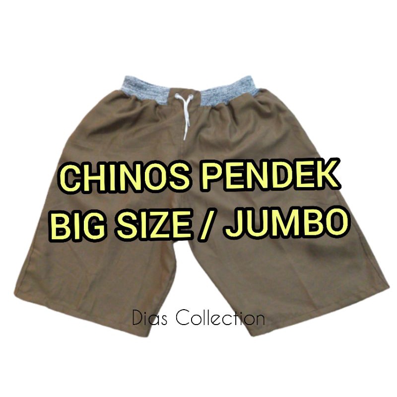 BIG SIZE/JUMBO Celana Chinos Pendek Pria terbaru