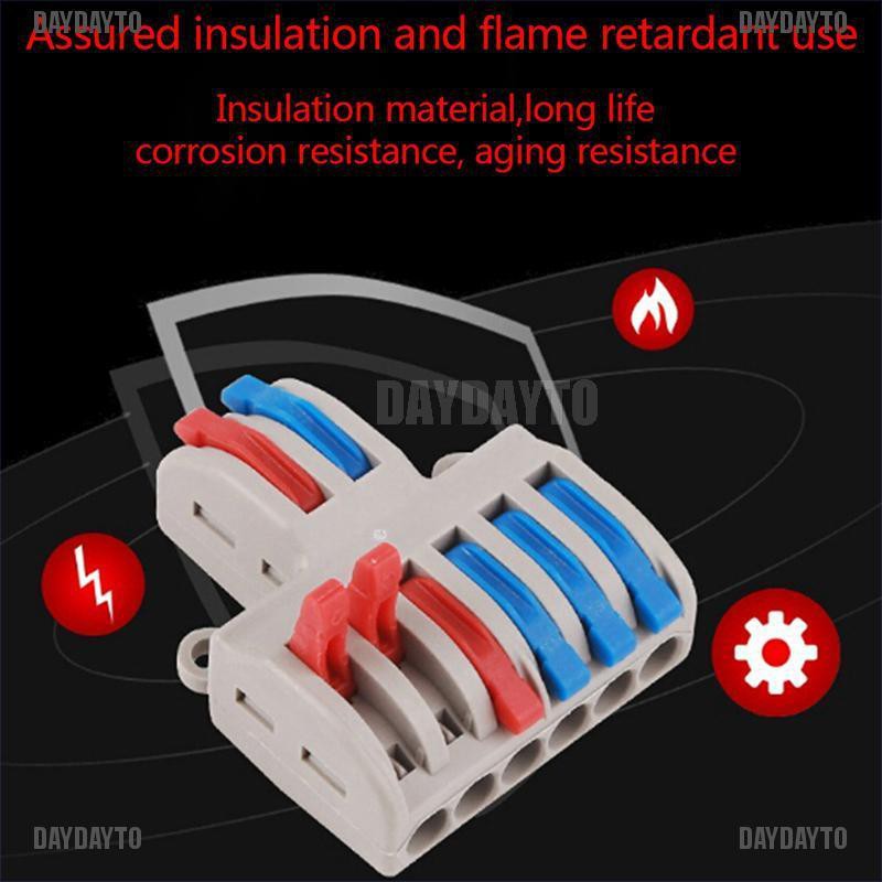 [daydayto] Konektor Kabel Terminal Block Elektrik pct-222 spl-62 S