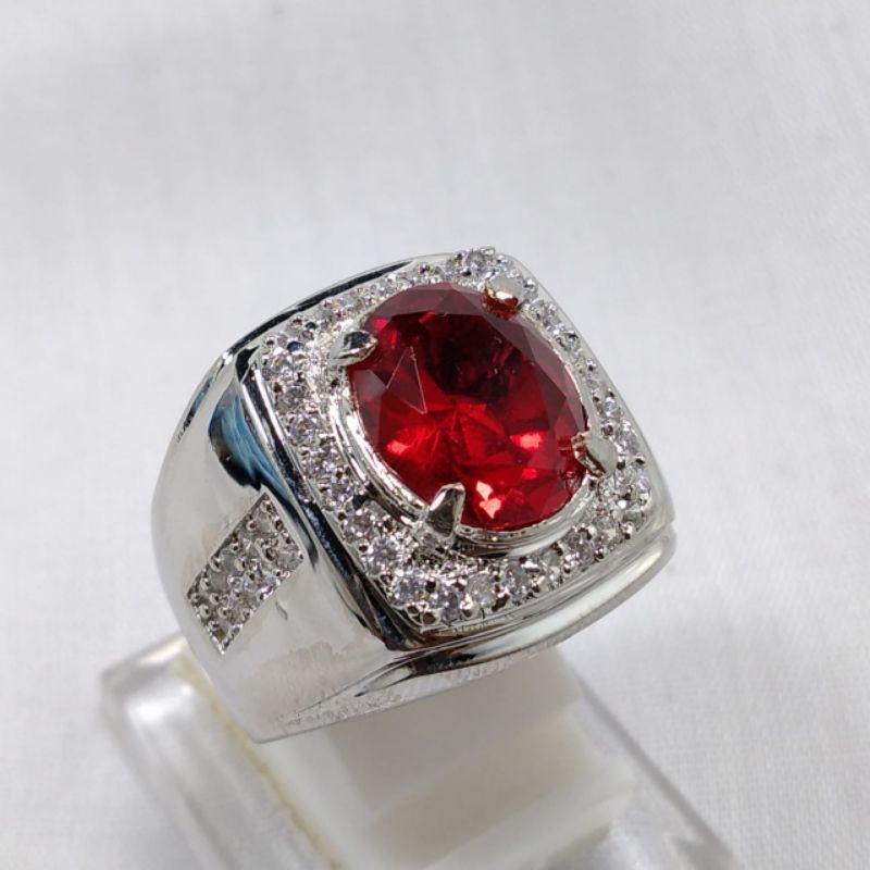 BATU MERAH RUBY SIAM CUTTING DIAMOND RING PERAK BANGKOK