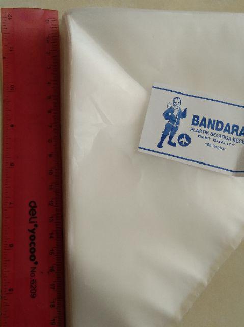 Plastik Segitiga 24x24 @100pcs/pipping Bag Murah/pipping Bag Plastik