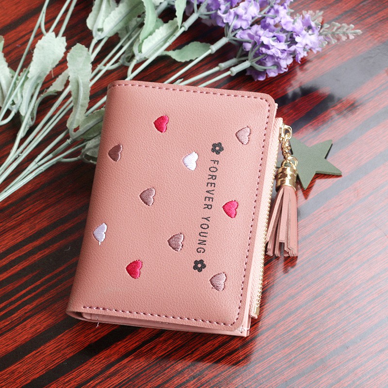 (COD) Dompet Lipat Wanita Dompet Kartu Dompet Cantik MALL SHOPPING