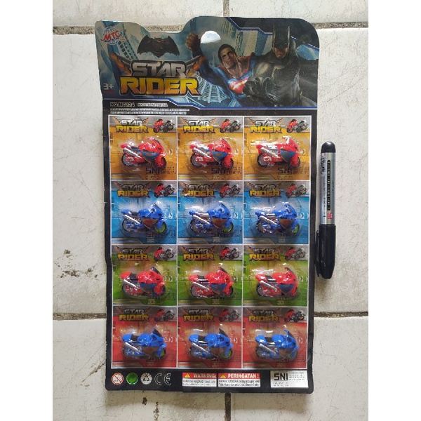 MOTOR SPIN GO METALIK KECIL DENGAN VARIASI YANG BAGUS ISI 12 PCS
