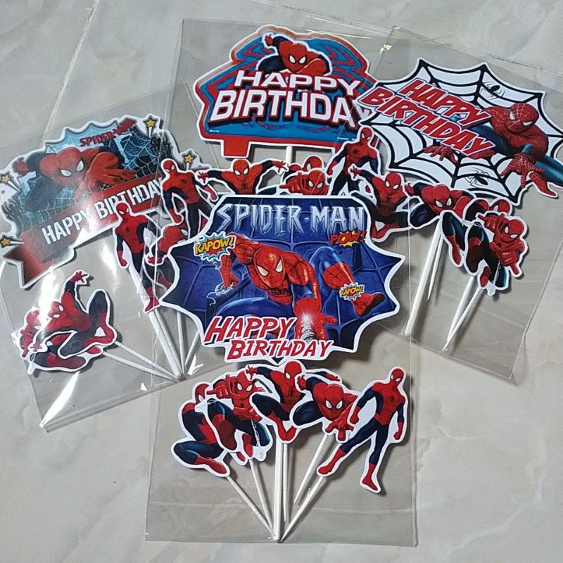 Topper ulang tahun Spiderman