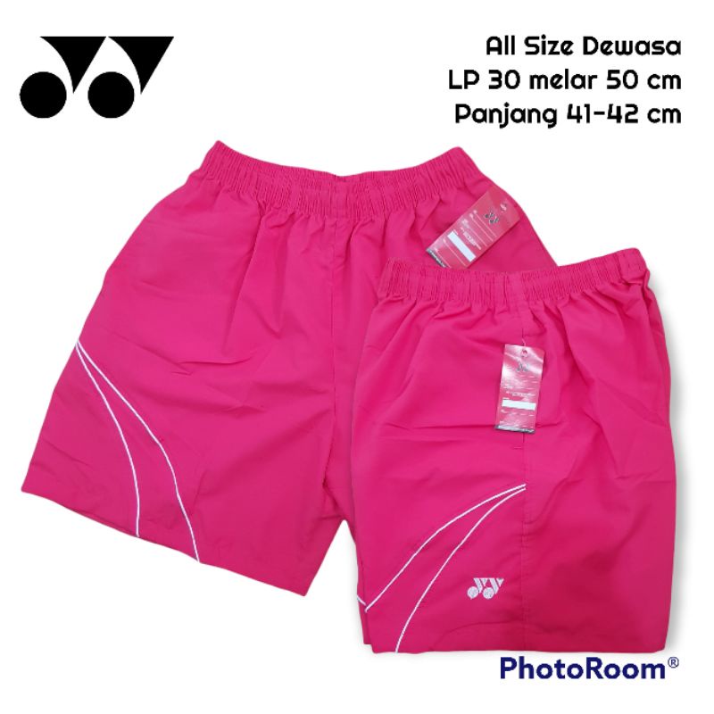 Yonex Celana Badminton Bulu tangkis Yonex Unisex All Size Maks Bb 70Kg-Merah Muda