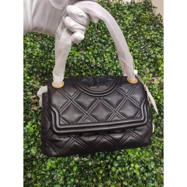 TAS TORY BURCH FLEMING CLARET SMALL SOFT CONVERTIBLE SHOULDER BAG