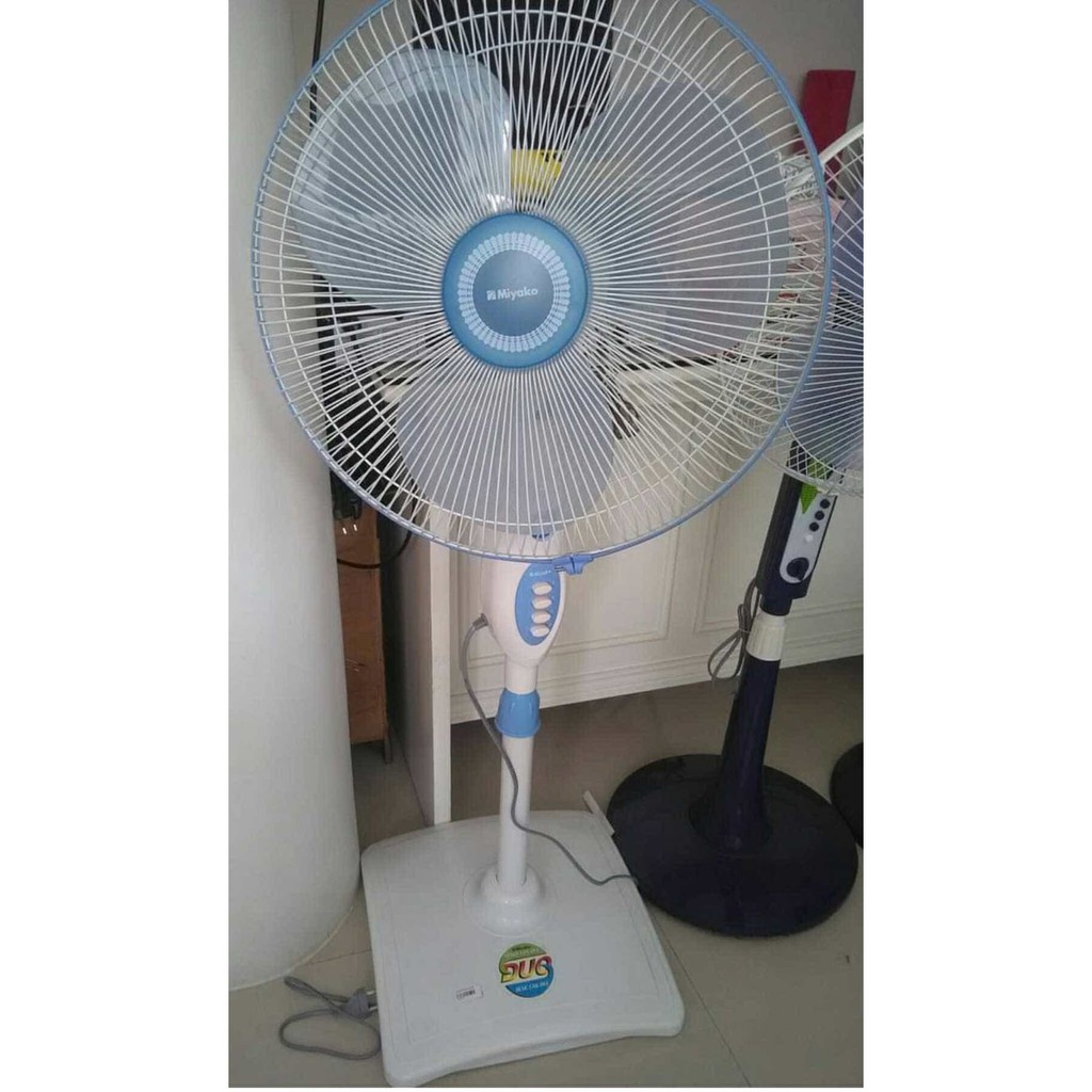 Jual kipas angin miyako KAS 1618 KB stan fan miyako kaki kotak 2 in 1