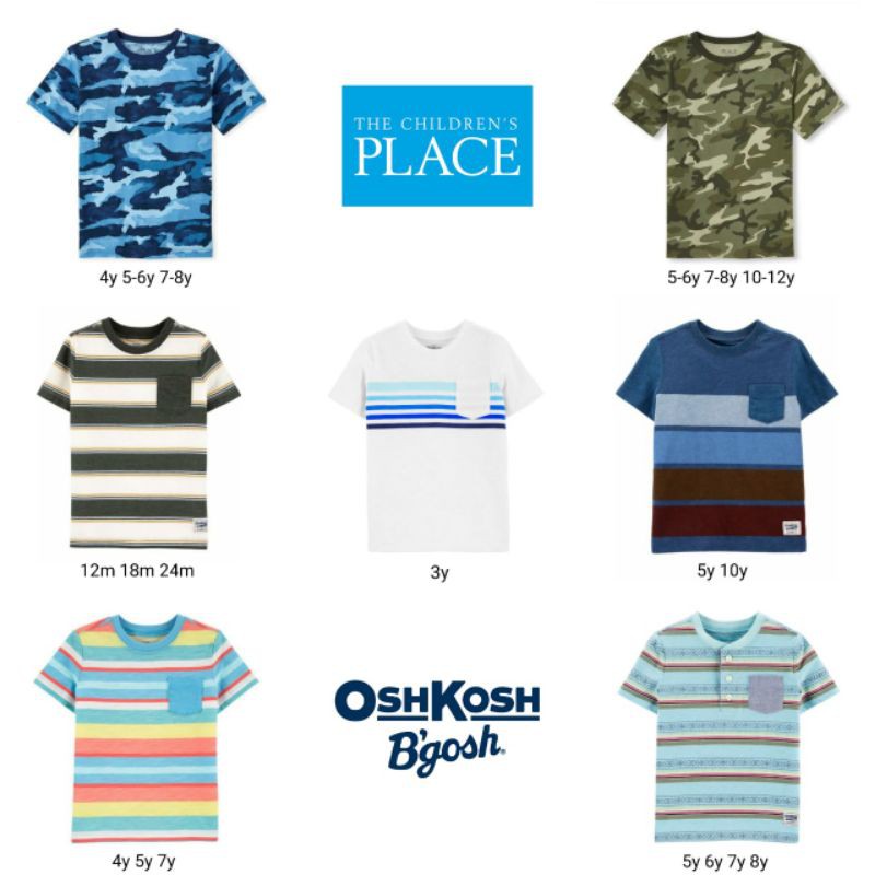 KAOS ANAK LAKI LAKI OSHKOSH B'GOSH MIX PLACE