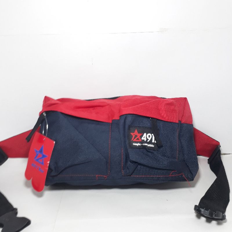 tas waistbag selempang distro quik silver