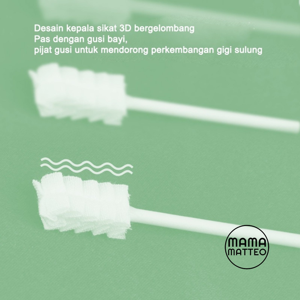 Baby Oral Cleaner Kassa Stick Pembersih Mulut Gusi Lidah Bayi Sikat Pembersih Putih Susu Gigi Kasa Lembut / 1 Stick / BANDUNG