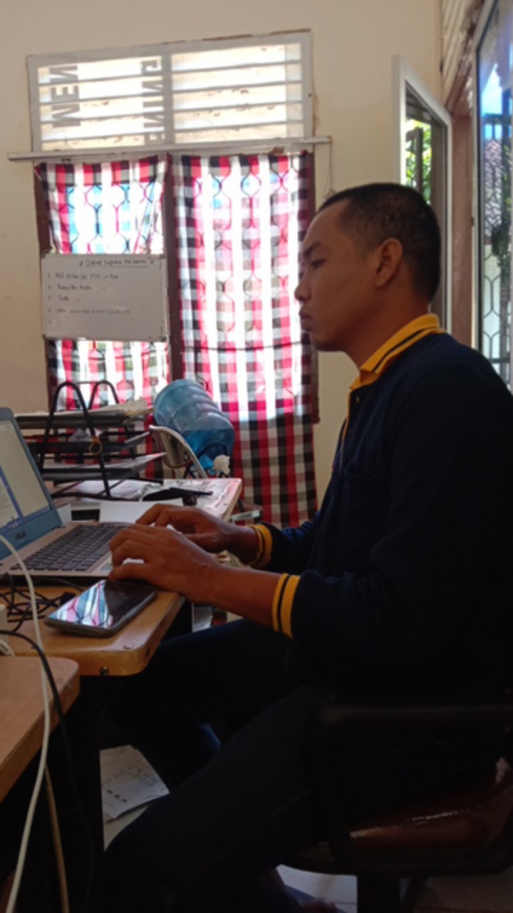 Atasan Batik Lengan Panjang Atasan Kerja Wanita