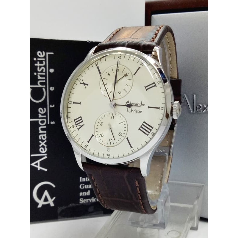 New Jam Tangan Alexandre Christie Ac 6437 Mf Dbwsvwh Pria Sport