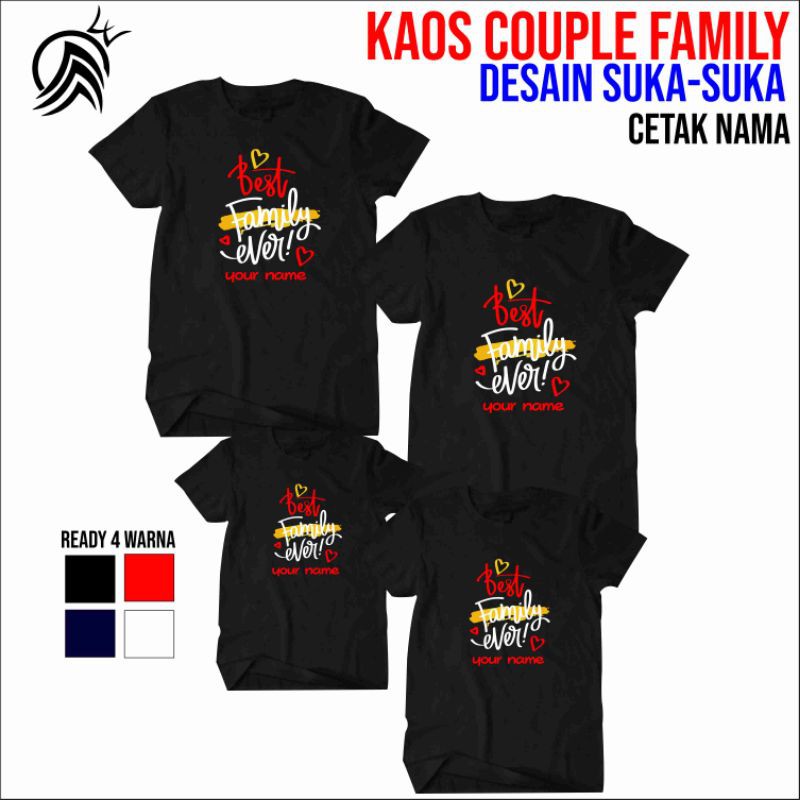 baju kaos couple family gathring desain suka suka [free cetak nama]
