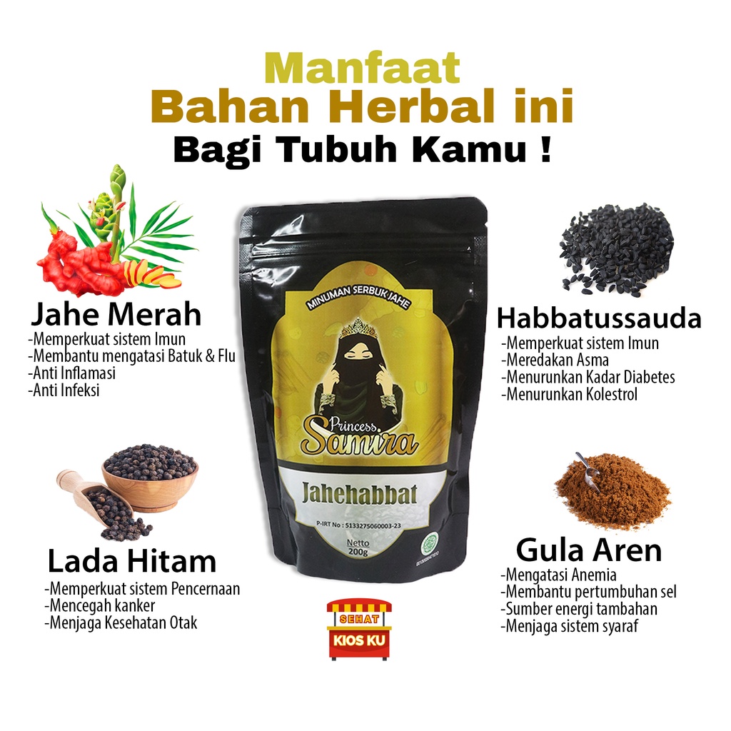 

Jahehabbat Jahe Merah plus Habbatussauda Minuman Sehat Menyehatkan