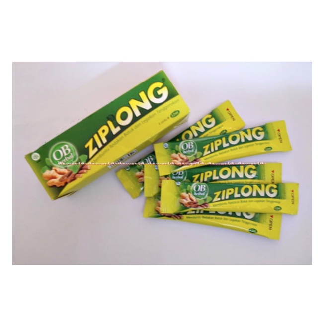 Ziplong OB Herbal 5sachet Obat Batuk Melegakan Tenggorokan Cair Zip Long Obat Batuk Sirup Herball OBH