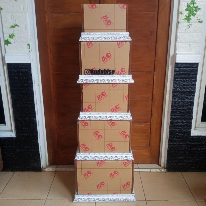 Kotak Hantaran Akrilik Paket isi 5