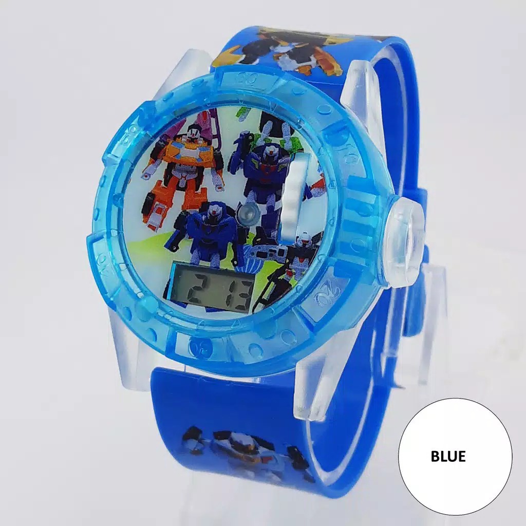 JAM TANGAN ANAK TOBOT LED PROYEKTOR TERMURAH