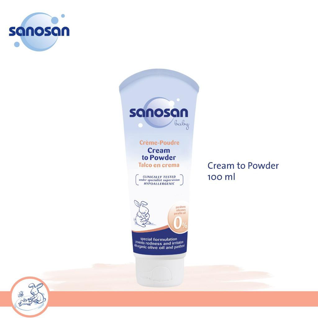 Sanosan Baby Cream To Powder 100ml