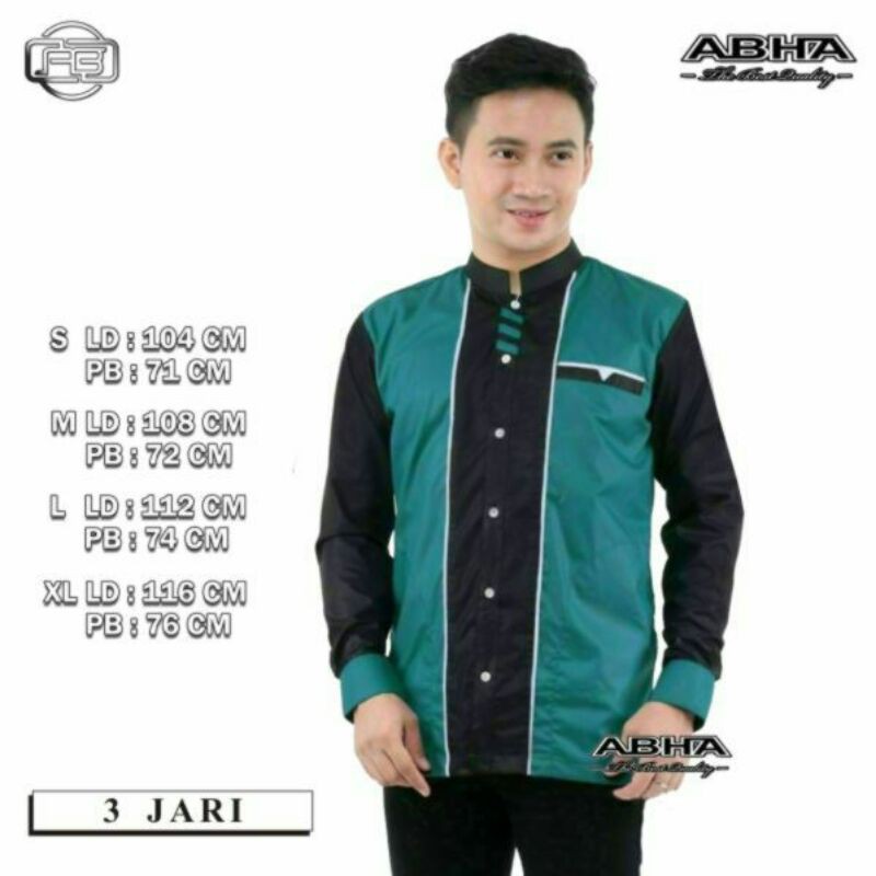 Kurta Pakistan Pocket Ori MARAJO Kancing Polos Lis Songket Lengan Pria Remaja Dewasa Simple Baru