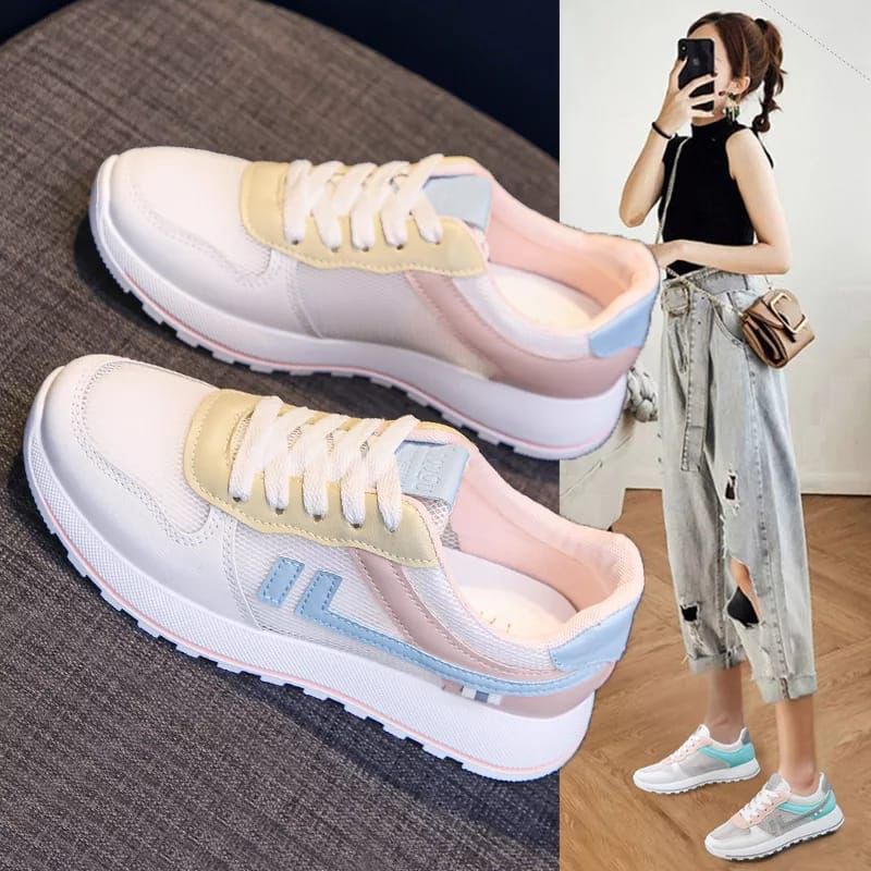 Sepatu sneakers wanita pelangi Anastasya