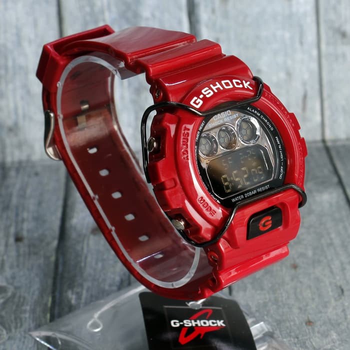 TERMURAH Jam tangan pria G Shock DW 6900 Kawat Merah Glossy Diskon