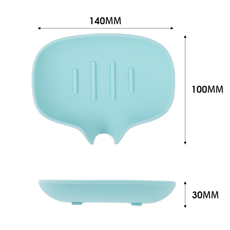 Holder Penyimpanan Sabun Spons Bahan Silikon Non slip Untuk Dapur / Kamar Mandi