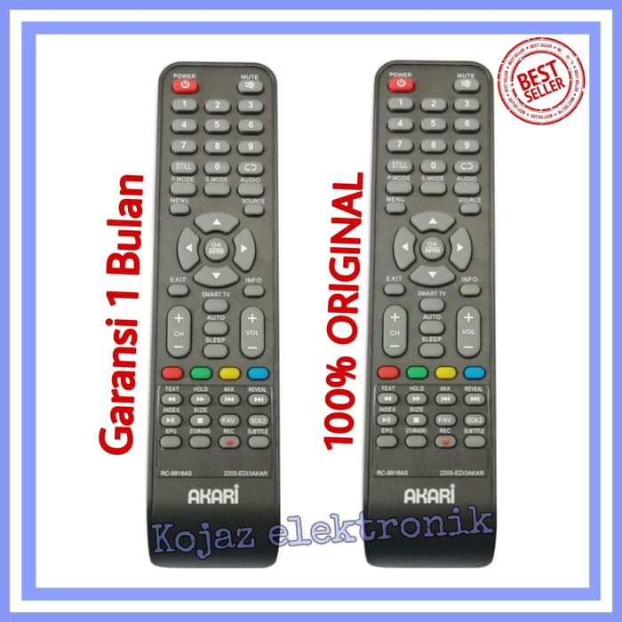 Remote TV AKARI RC-9918AS ORIGINAL