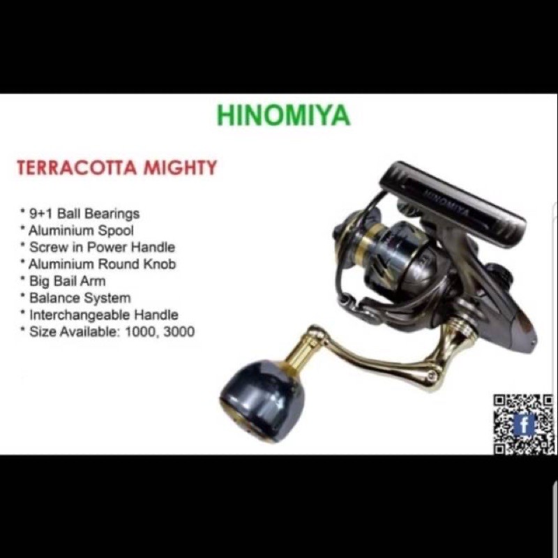 REEL HINOMIYA TERRACOTTA MIGHTY 1000 & 2000