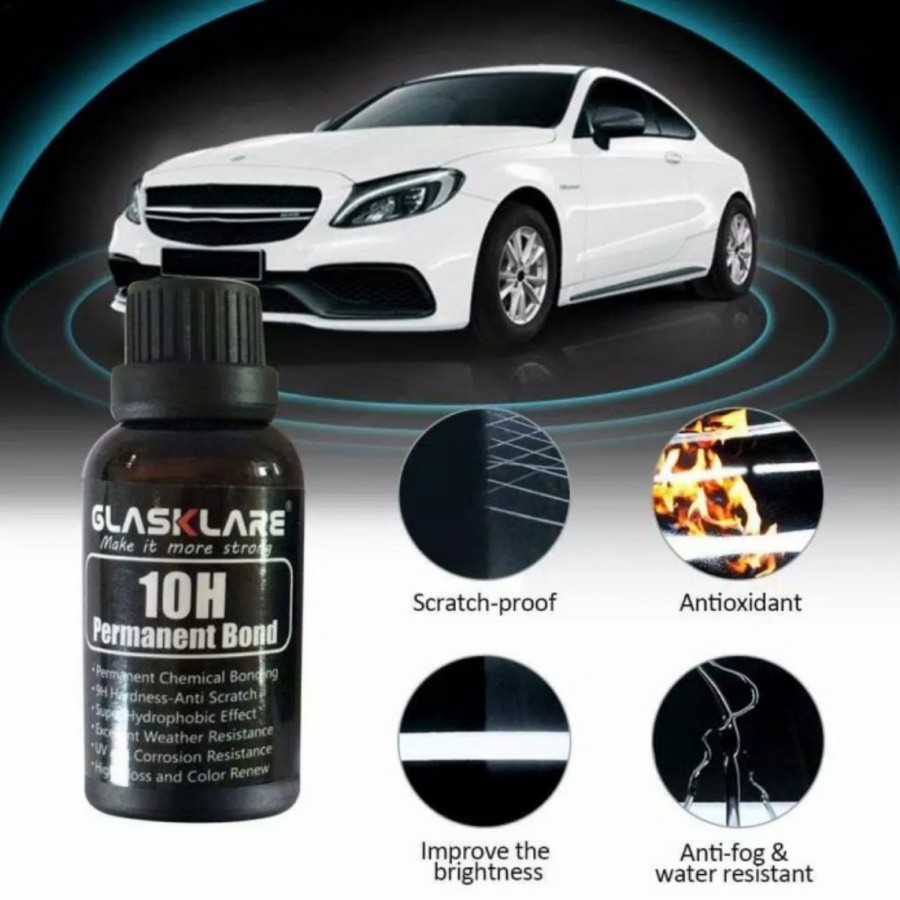 Glasklare Nano Ceramic Diamond Coating 10H Mobil Motor-Blac