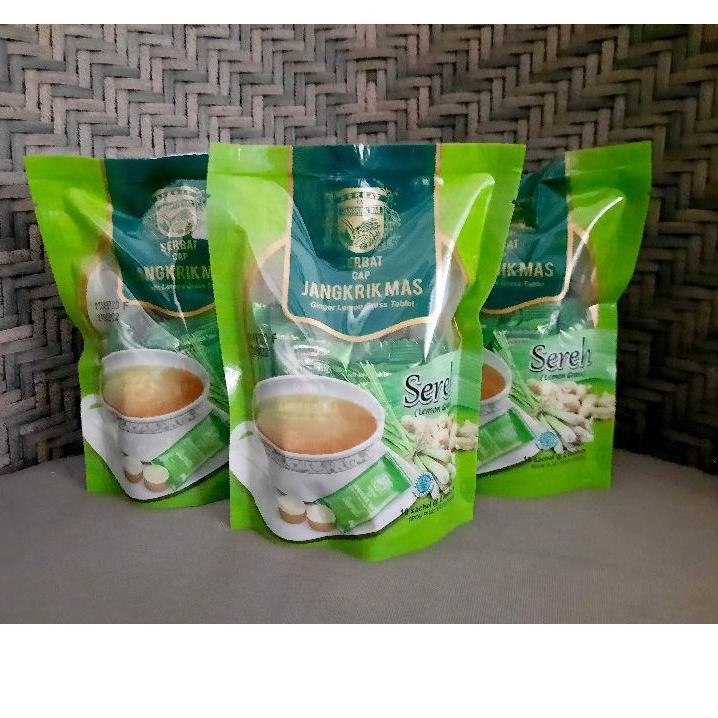 

[KODE 7PS] Serbat cap Jangkrik Mas - Wedang Jahe - Sereh - Uwuh - Habbatussauda isi 10 sachet