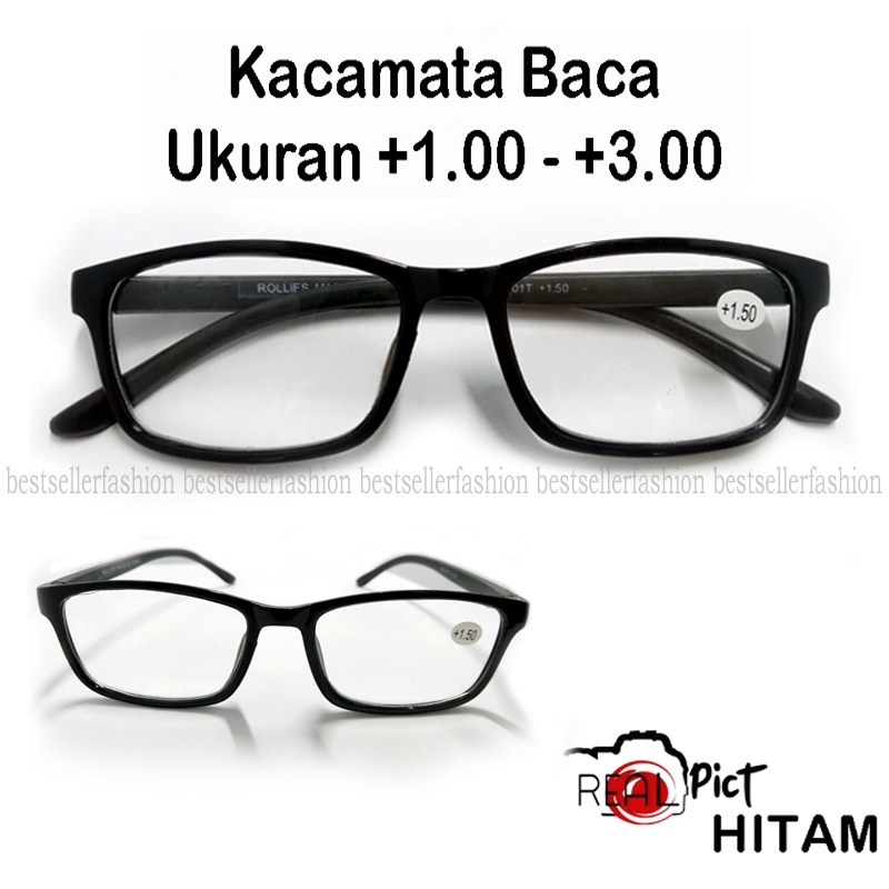 COD TERBARU Kacamata Plus (+) uk +1.00 s/d +3.00 Untuk Pria dan Wanita UNISEX Kaca mata Baca Lensa Plus Kacamata Rabun Dekat Fashion Terkini Reading Glasses Unisex